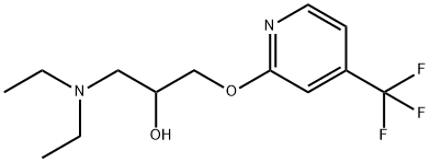 2-PROPANOL, 1-(DIETHYLAMINO)-3-[[4-(TRIFLUOROMETHYL)-2-PYRIDINYL]OXY]- Struktur