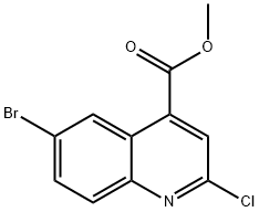 METHYL 6-BROMO-2-CHLOROQUINOLINE-4-CARBOXYLATE Struktur