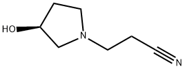 1-Pyrrolidinepropanenitrile,3-hydroxy-,(3S)-(9CI) Struktur