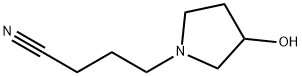 1-Pyrrolidinebutanenitrile, 3-hydroxy- (9CI) Struktur