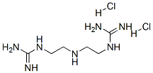 N,N'''-(iminodiethylene)bisguanidine dihydrochloride Struktur