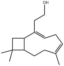 6,10,10-Trimethylbicyclo[7.2.0]undeca-2,5-diene-2-ethanol Struktur