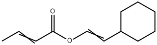 2-cyclohexylvinyl 2-butenoate Struktur