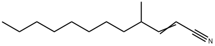 4-methyldodec-2-ene-1-nitrile Struktur