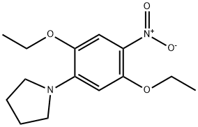 1-(2,5-diethoxy-4-nitrophenyl)pyrrolidine Struktur