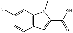 6-氯-1-甲基-1H-吲哚-2-羧酸, 680569-83-9, 結(jié)構(gòu)式