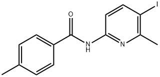 N-(5-IODO-6-METHYL-2-PYRIDINYL)-4-METHYL-BENZAMIDE Structure