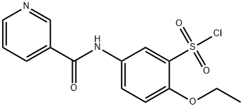 2-ETHOXY-5-[(PYRIDINE-3-CARBONYL)-AMINO]-BENZENESULFONYL CHLORIDE Struktur