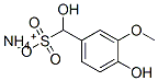 ammonium alpha,4-dihydroxy-3-methoxytoluene-alpha-sulphonate Struktur