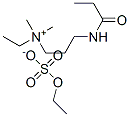 ethyldimethyl[3-[(1-oxopropyl)amino]propyl]ammonium ethyl sulphate Struktur