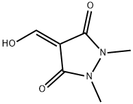 3,5-Pyrazolidinedione, 4-(hydroxymethylene)-1,2-dimethyl- (9CI) Struktur