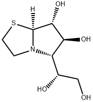 Pyrrolo[2,1-b]thiazole-6,7-diol, 5-[(1R)-1,2-dihydroxyethyl]hexahydro-, (5S,6S,7R,7aS)- (9CI) Struktur