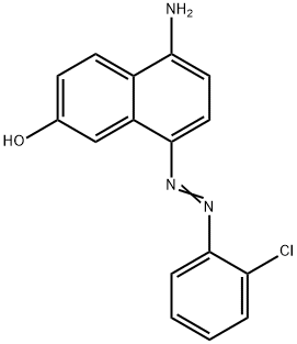 5-Amino-8-[(2-chlorophenyl)azo]-2-naphthalenol Struktur