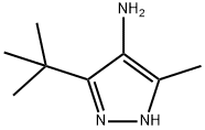 1H-Pyrazol-4-amine,  3-(1,1-dimethylethyl)-5-methyl- Struktur