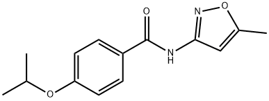 Benzamide, 4-(1-methylethoxy)-N-(5-methyl-3-isoxazolyl)- (9CI) Struktur