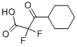 Cyclohexanepropanoic acid, alpha,alpha-difluoro-beta-oxo- (9CI) Struktur