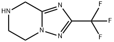 2-(TRIFLUOROMETHYL)-5,6,7,8-TETRAHYDRO-[1,2,4]TRIAZOLO[1,5-A]PYRAZINE Struktur