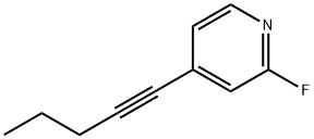 Pyridine, 2-fluoro-4-(1-pentynyl)- (9CI) Struktur