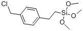 ((CHLOROMETHYL)PHENYLETHYL)TRIMETHOXYSILANE Struktur