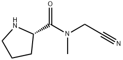 2-Pyrrolidinecarboxamide,N-(cyanomethyl)-N-methyl-,(2S)-(9CI) Struktur