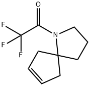 1-Azaspiro[4.4]non-7-ene, 1-(trifluoroacetyl)- (9CI) Struktur