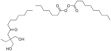 Decanoic acid, mixed esters with heptanoic acid, octanoic acid and trimethylolpropane Struktur