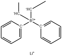 lithium diethyldiphenylborate(1-) Struktur