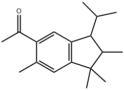 1-[2,3-二氫-1,1,2,6-四甲基-3-(1-甲基乙基)-1H-茚-5-基]-乙酮 結(jié)構(gòu)式