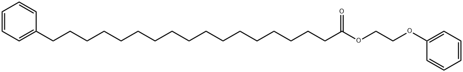 2-phenoxyethyl 18-phenyloctadecanoate Struktur