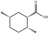 Cyclohexanecarboxylic acid, 2,5-dimethyl-, (1S,2R,5S)- (9CI) Struktur