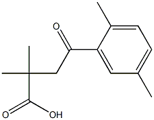 2,2-DIMETHYL-4-(2,5-DIMETHYLPHENYL)-4-OXOBUTYRIC ACID Struktur