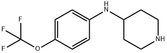 N-[4-(trifluoromethoxy)phenyl]piperidin-4-amine Struktur