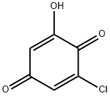 2,5-Cyclohexadiene-1,4-dione,  2-chloro-6-hydroxy- Struktur