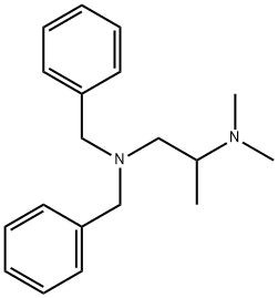 N,N-dibenzyl-N',N'-dimethyl-1,2-propanediamine Struktur