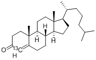 4-CHOLESTEN-3-ONE-4-13C Struktur