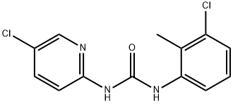 1-(3-chloro-2-methyl-phenyl)-3-(5-chloro-pyridin-2-yl)-urea Struktur