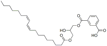 3-[2-hydroxy-3-[(9Z,11Z)-octadeca-9,11-dienoyl]oxy-propoxy]carbonylbenzoic acid Struktur