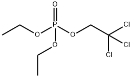 Phosphoric acid diethyl 2,2,2-trichloroethyl ester Struktur