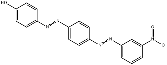 p-[[p-[(m-nitrophenyl)azo]phenyl]azo]phenol Struktur