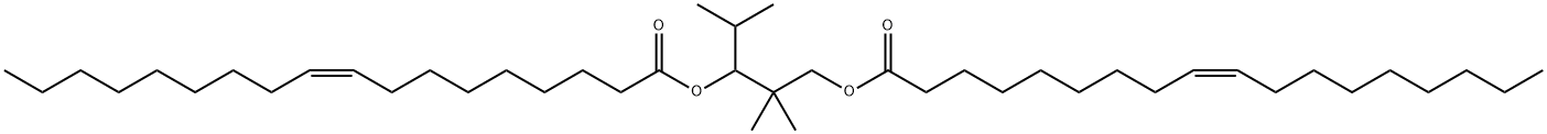 Bis[(Z)-9-octadecenoic acid]2,2-dimethyl-1-(1-methylethyl)-1,3-propanediyl ester Struktur