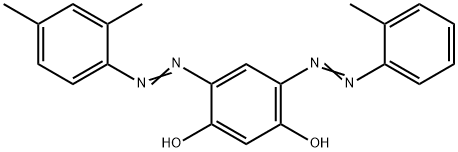 4-[(2,4-Dimethylphenyl)azo]-6-[(2-methylphenyl)azo]-1,3-benzenediol Struktur