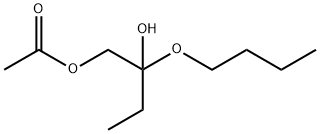 Acetic acid 2-butoxy-2-hydroxybutyl ester Struktur