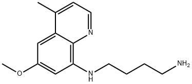 4-methyl-6-methoxy-8-(1-tetramethyleneamino)aminoquinoline Struktur