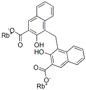 dirubidium 4,4'-methylenebis[3-hydroxy-2-naphthoate] Struktur