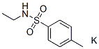 potassium N-ethyl-p-toluenesulphonamidate     Struktur