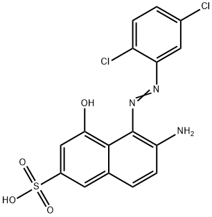 6-amino-5-[(2,5-dichlorophenyl)azo]-4-hydroxynaphthalene-2-sulphonic acid Struktur