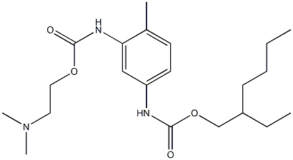 [3-[[[2-(Dimethylamino)ethoxy]carbonyl]amino]-4-methylphenyl]carbamic acid (2-ethylhexyl) ester Struktur