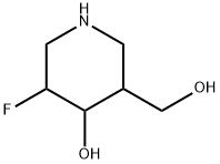 3-Piperidinemethanol, 5-fluoro-4-hydroxy- (9CI) Struktur