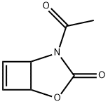 2-Oxa-4-azabicyclo[3.2.0]hept-6-en-3-one, 4-acetyl- (9CI) Struktur