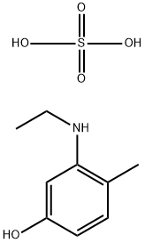 bis[ethyl(4-hydroxy-o-tolyl)ammonium] sulphate Struktur